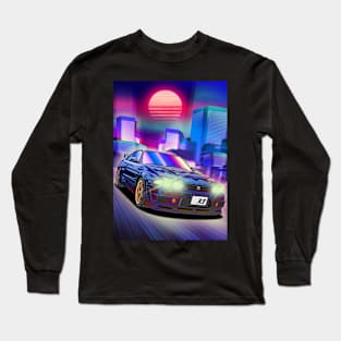 Nissan Skyline GT-R R33  (1995) Outrun Long Sleeve T-Shirt